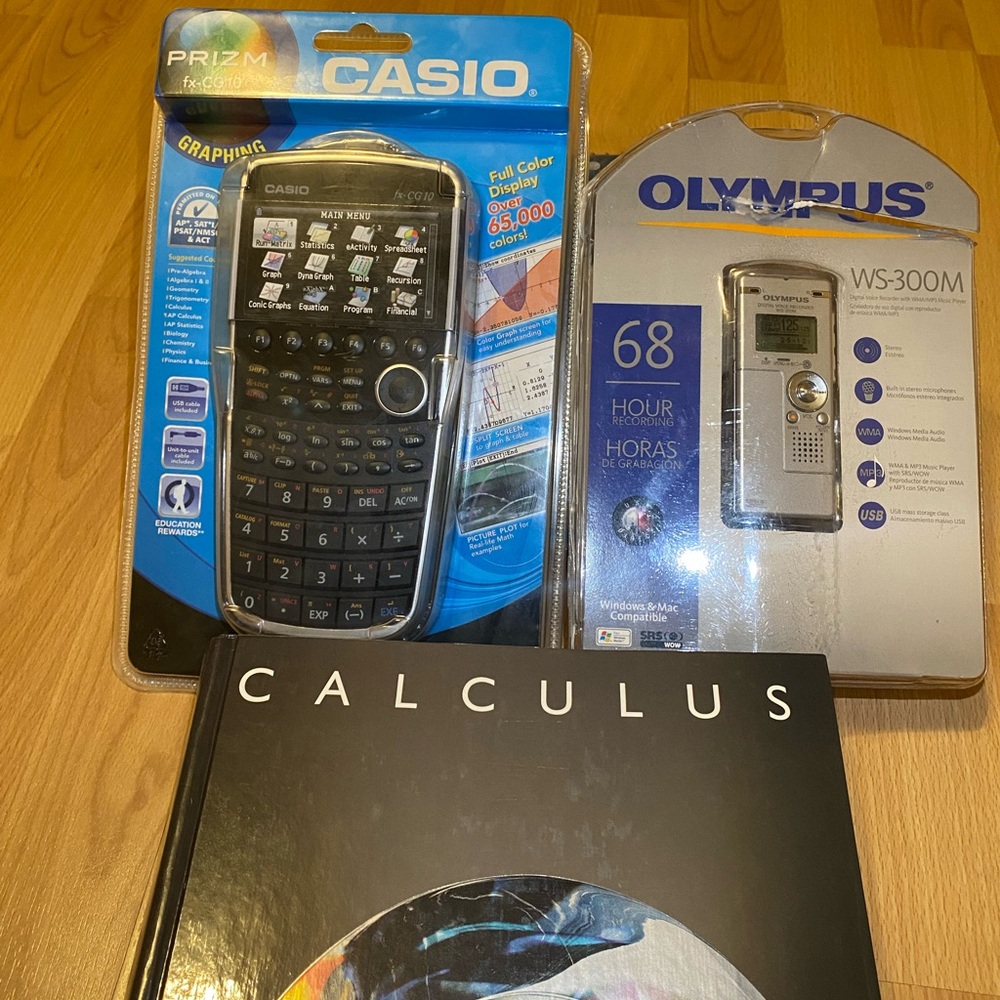 BOTH Casio FX-CG10 Graphing Calculator And Olympus WS-300M Recorder for $100